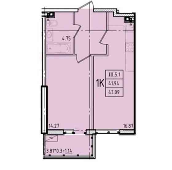 ЖК Эллада/Секция В/43 метра/Переуступка Одесса