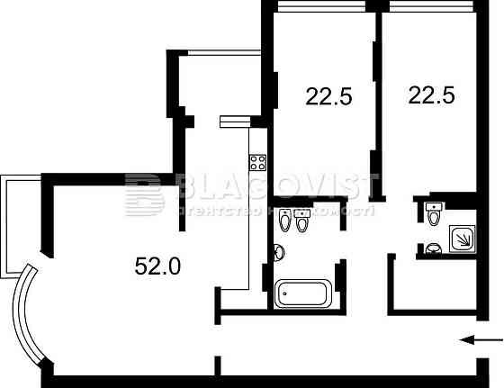 Супер 3 -кім квартира в закритому ЖК Престиж холл 124 м Ремонт Меблі Киев
