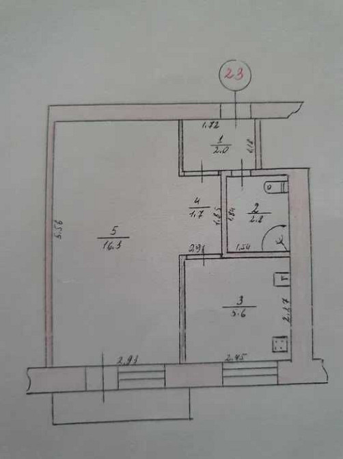 Продам 1-ком квартиру на Днепрострое Кам`янське (Запорізька обл.) - зображення 1