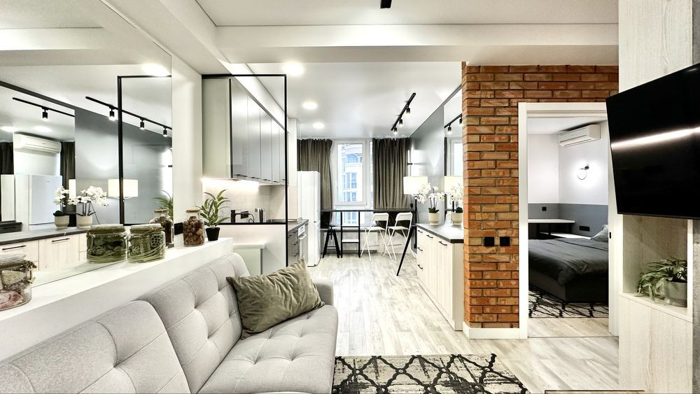 Оренда стильної 1к квартири 47 м2 в ЖК Грін Сайд за 21000грн Ирпень - изображение 1