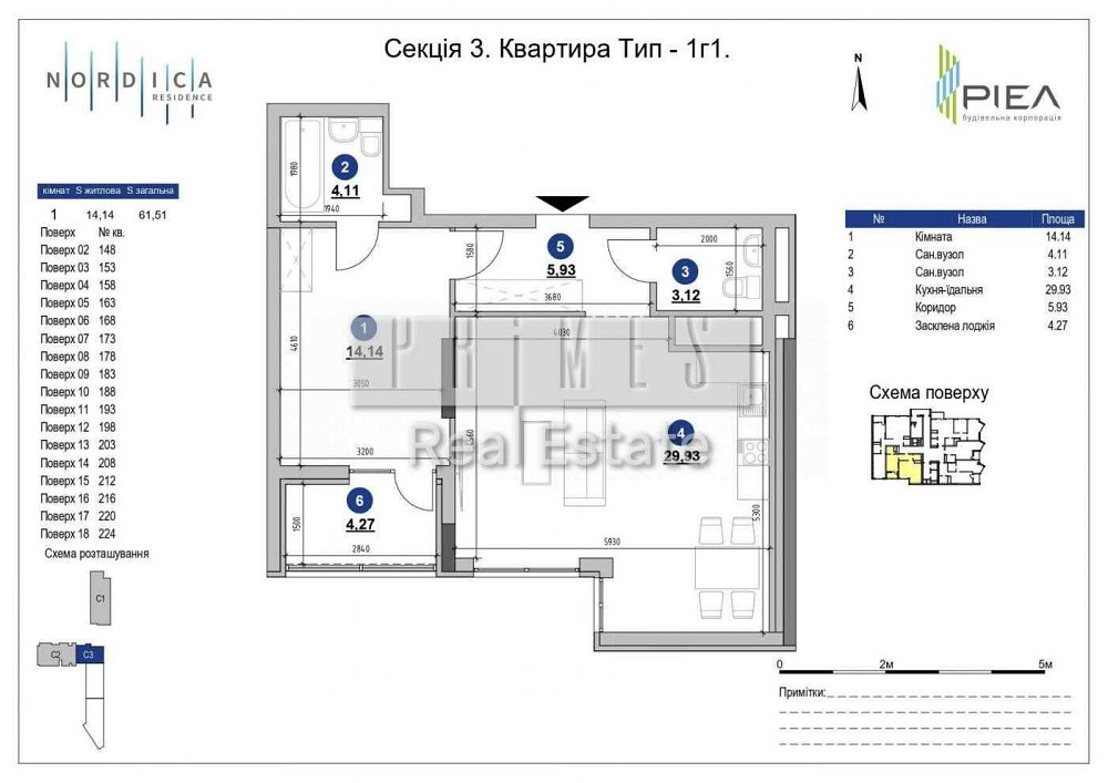 Продаж 2-кім, ЖК Nordica RESIDENCE, вул. Залізничне шосе 45-А Киев - изображение 1