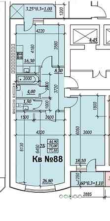 2 ком Зоопарковая.Говорова. парк Победы.Кирпич.АОГВ. ПВ от 7750 у.е Одесса
