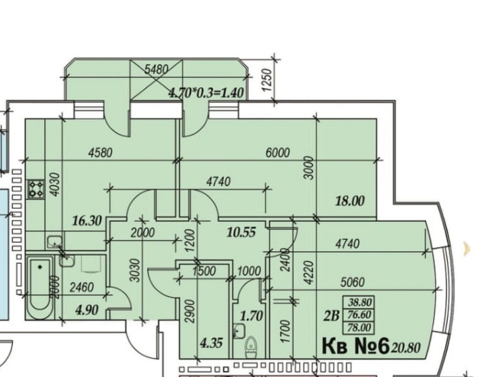 2 ком Зоопарковая.Говорова. парк Победы.Кирпич.АОГВ. ПВ от 7750 у.е Одесса - изображение 5