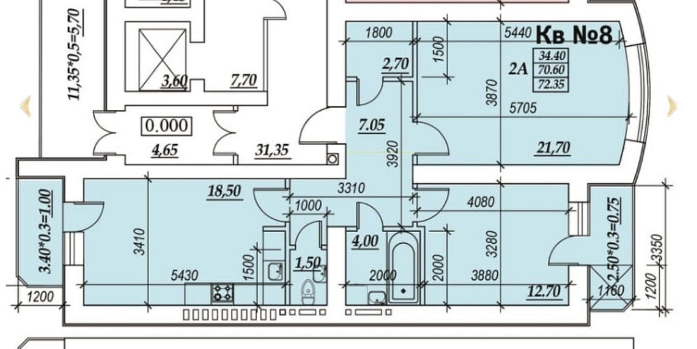 2 ком Зоопарковая.Говорова. парк Победы.Кирпич.АОГВ. ПВ от 7750 у.е Одесса - изображение 3