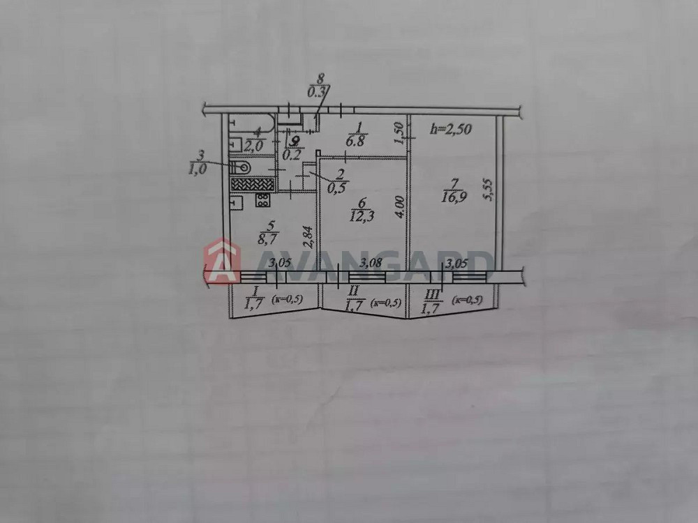 Продам простору 2-кімнатну квартиру 54 кв на бульварі Слави Дніпро - зображення 7