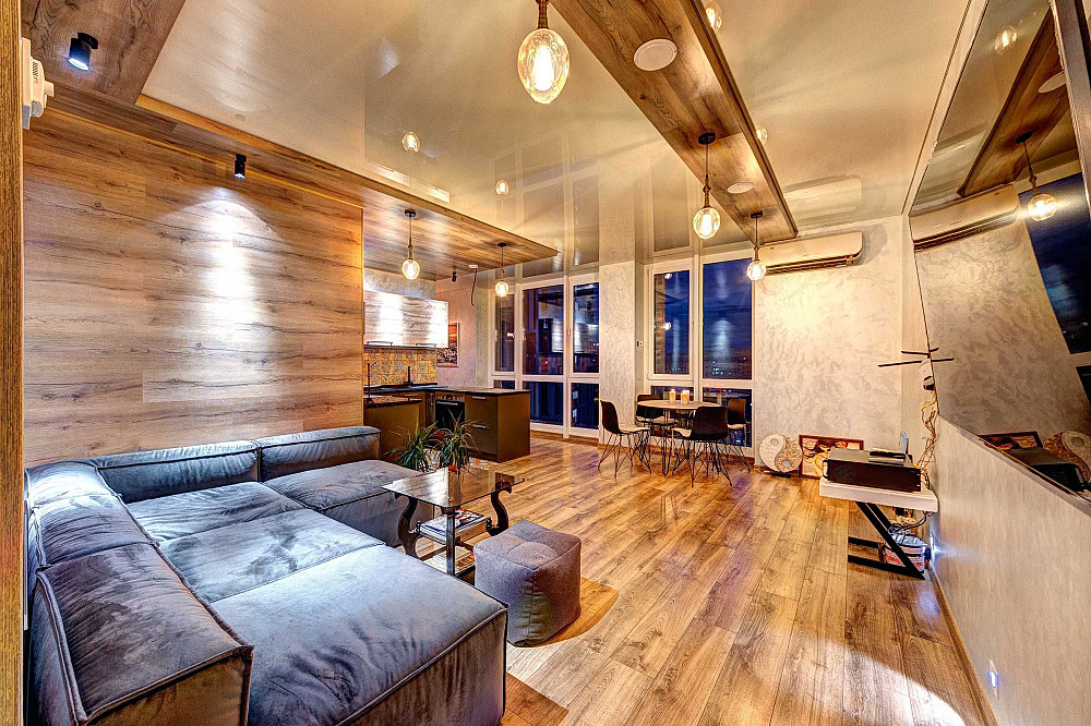 Аренда 2-ком 75 м² с авторским ремонтом видовая на Днепр – ЖК Славутич Киев - изображение 1