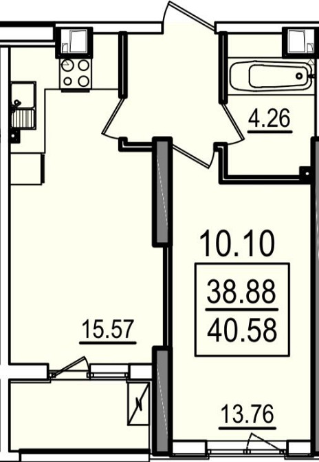 1-комн. квартира с видом на море! Лучшая цена! ЖК Посейдон. Одесса - изображение 2