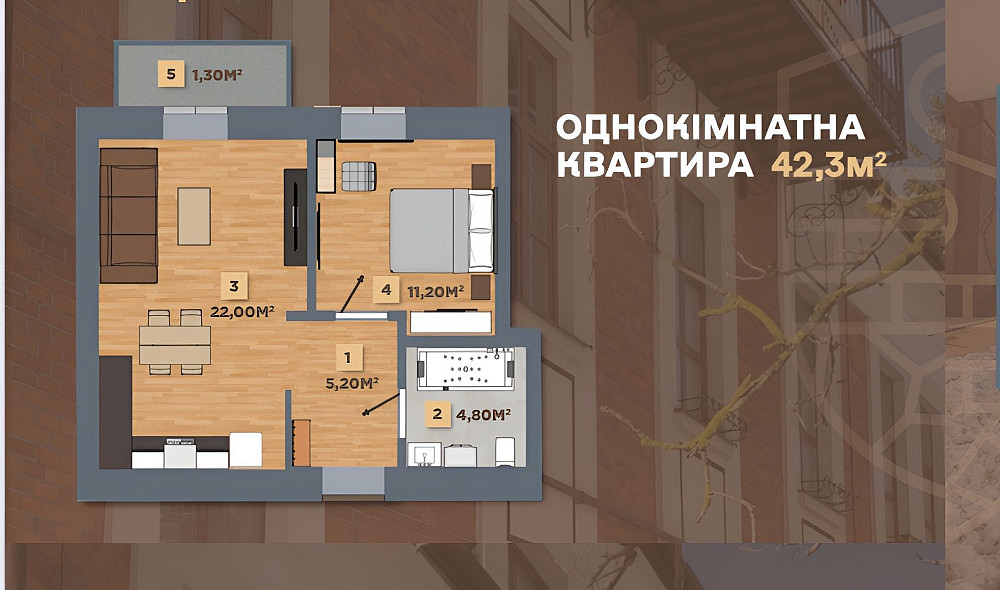 Продаж 2-кімнатної квартири м. Коломия, Івано-франківська область Коломия - зображення 4