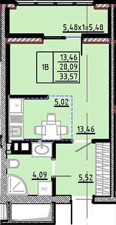 ЖК Модерн. 6 ст. Фонтана. Студия 34 м2. СУПЕР ЦЕНА и РАЙОН! Видно море Одесса