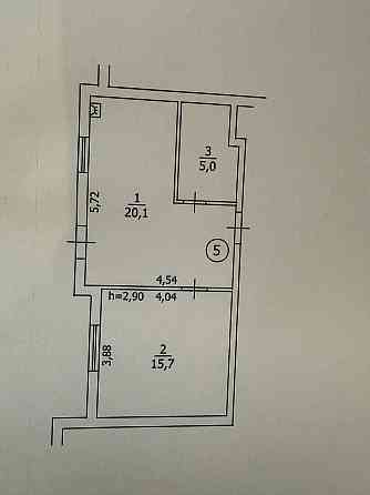1-кімн. квартира з зем.ділянкою, м. Бориспіль вул Шевченка, 38.000 EUR Бориспіль