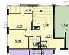 Продаж 2-кімнатної квартири в ЖК «Діброва Парк» Киев