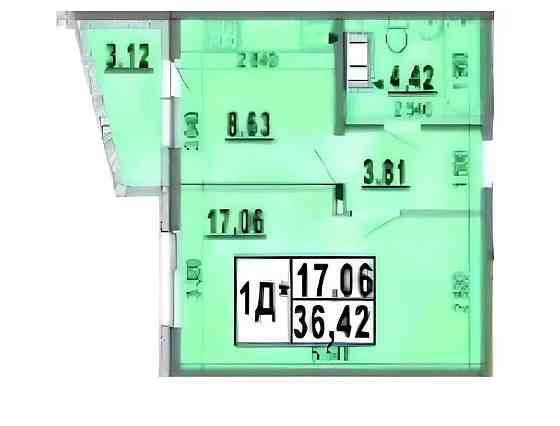 Генератор! Переуступка, без % Продам 1к 37м2, ЖК Патриотика|«Богуслав» Киев