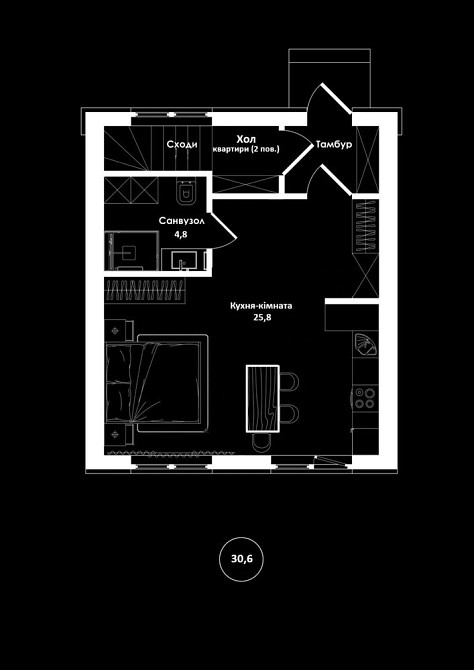 Найдешевша однокімнатна квартира, 20 хв до Броварів. БЕЗ КОМІСІї Бровари - зображення 1