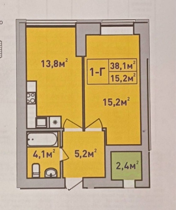 Однокімнатна квартира! Центр міста! Можна на ремонт! Ирпень - изображение 8