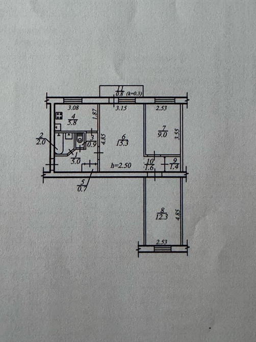 Продам 3к пр Александра Поля ( Кирова ) Дніпро - зображення 4