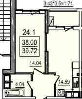 Срочно!Продам 1комн квартиру в ЖК Посейдон возле моря. Одесса