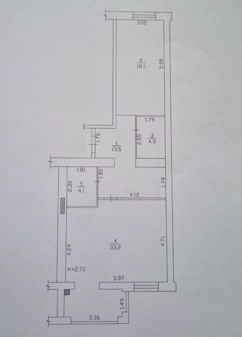 Продам 2к жк Щасливий 2 73,4 м2. Запорізьке шосе Дніпро - зображення 1