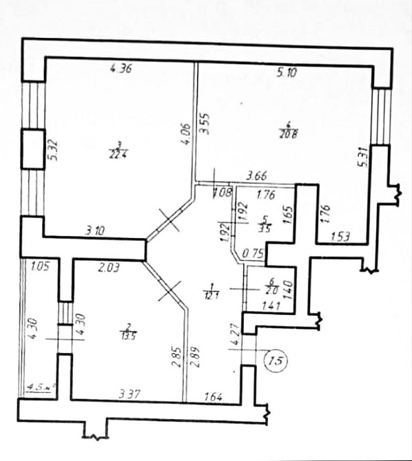 Велика дво кімнатна квартира. 787$ м2. Й.Сліпого Івано-Франківськ - зображення 2