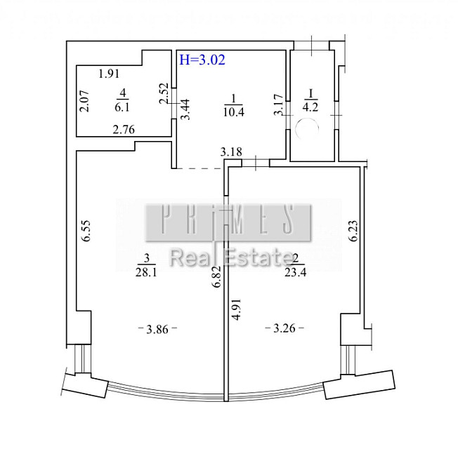 Продаж 1к квартира 70м2 Бульвар Фонтанів Саперне Поле 3 Печерськ Київ - зображення 3
