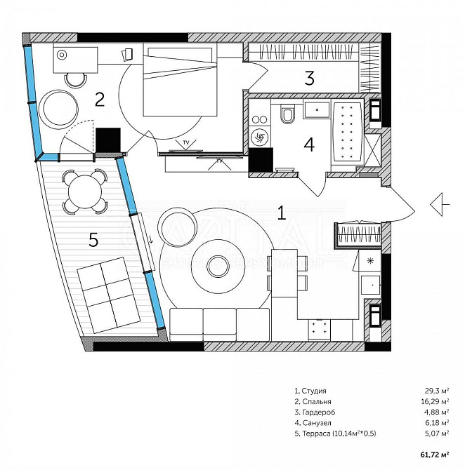 НАЙДЕШЕВША вартість ЖК TARYAN ТOWERS/2к квартира Киев - изображение 2