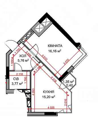 Найнижча ціна на квартиу в зданому будинку. 1-кімнатна квартира Гостомель