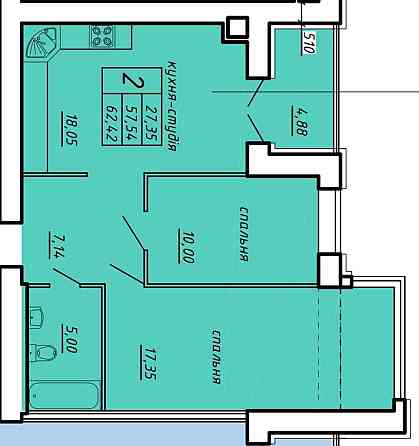 Продаж 2-к квартири в новобудові Тернопіль