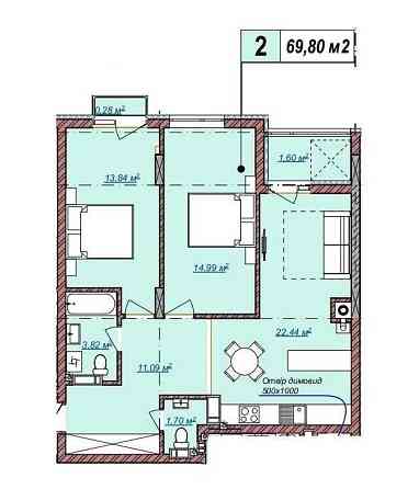 Продаж 2 кім.квартири в новобудові ЖК Бузковий Львів
