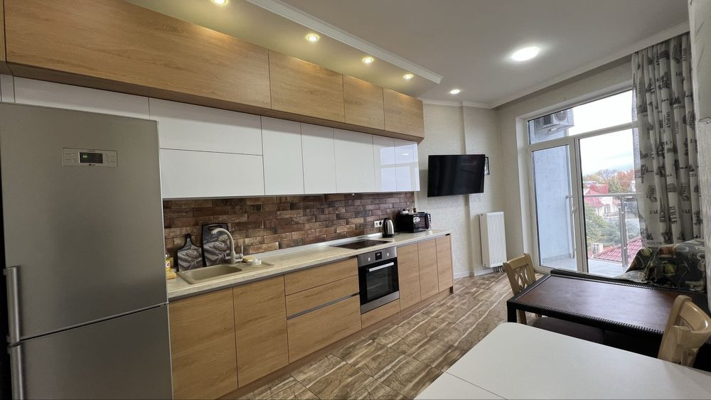 Видовая!Море!Терраса !кухня-студия +спальня ЖК Миконос Одеса - зображення 1