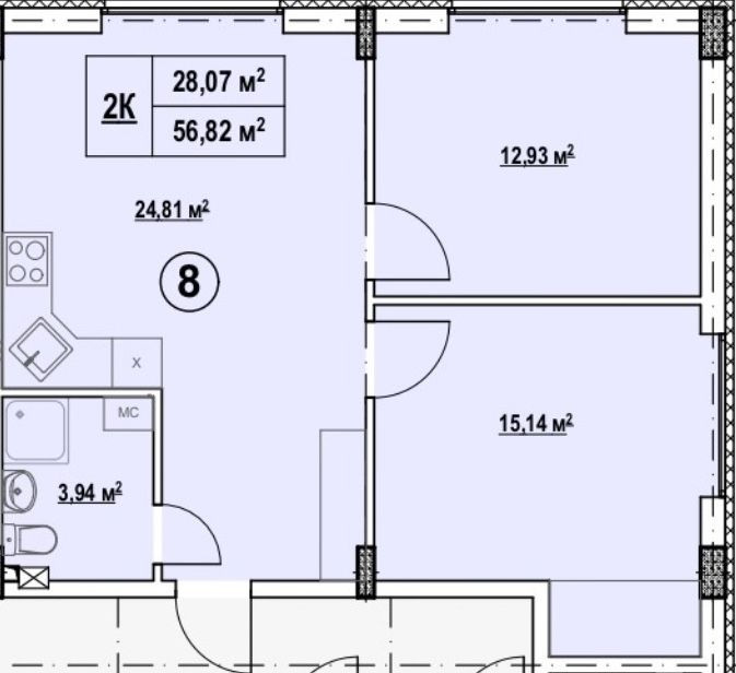 Без%Двокімнатна квартира 57м2,Дарницький р-н,до метро 5хв до авто Киев - изображение 3