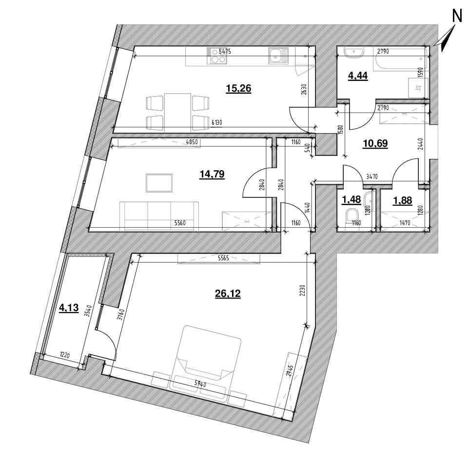 Продаж 2 кім квартири 80м2 ЖК Шенген, вул. Залізнична, м. Львів Львів - зображення 2