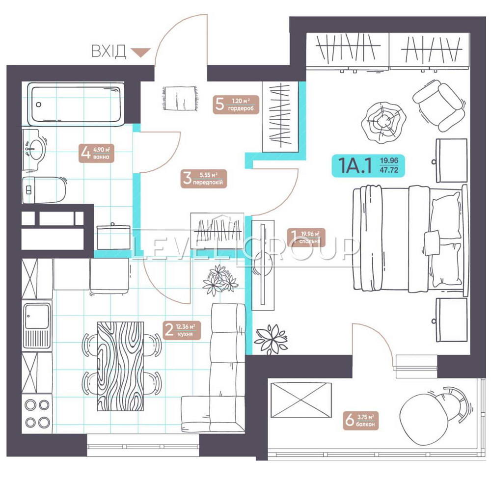 Простора 1-кім. квартира в еко-оазі Києва — ЖК "Теремки" Є-оселя до 3р Киев - изображение 2