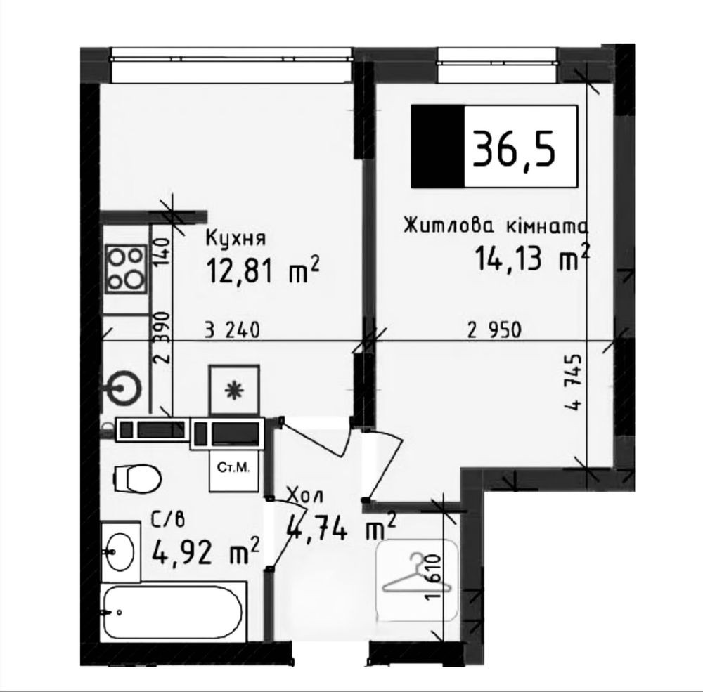 Продам 1 комнатную квартиру в новострое Одесса - изображение 1