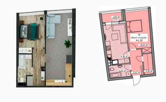 1 ком квартира в ЖК Атмосфера  с видом на море. Оформление 0% Одеса