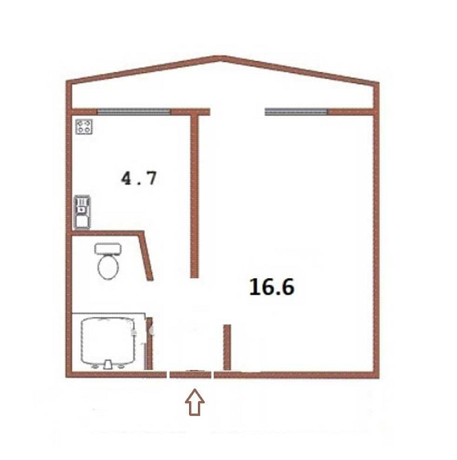 Продажа 1к квартири 30кв.м. під ремонт Борщагівка, вул.Я.Коласа 1б Киев - изображение 2