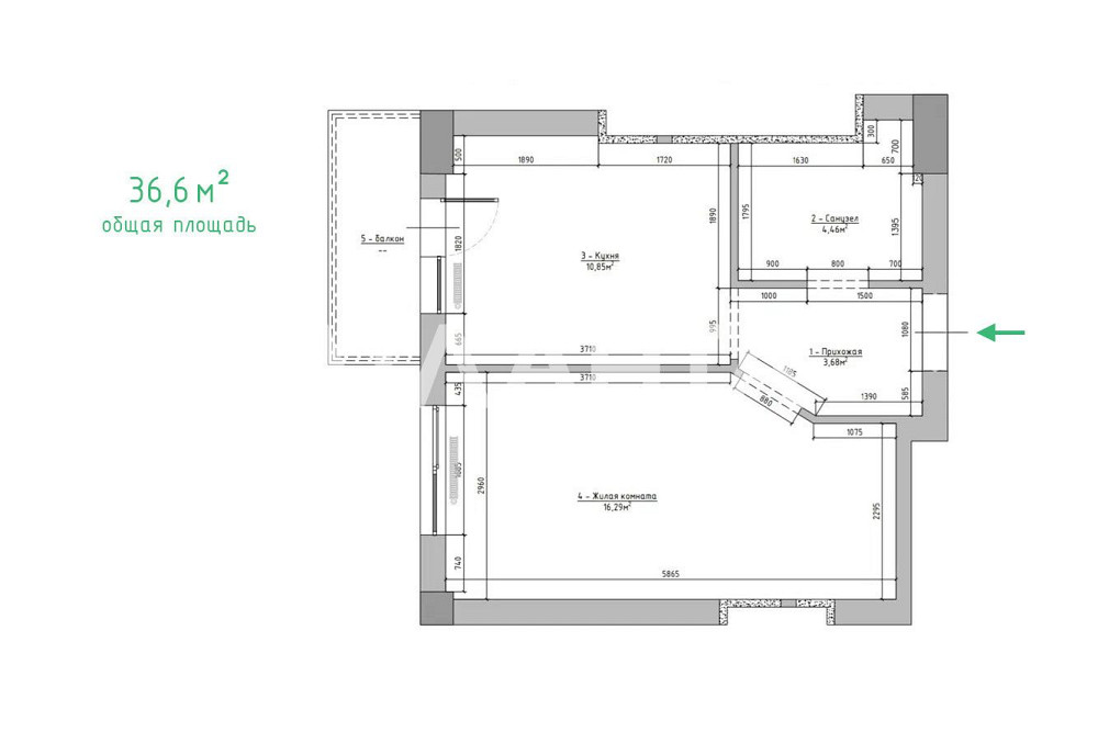 Срочно! 1-комнатная с балконом квартира в ЖК КОНТИНЕНТ Одеса - зображення 2