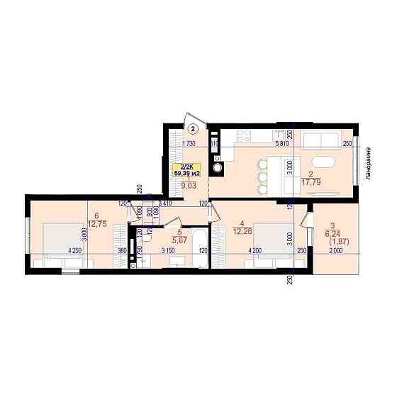 2-ох кімнатна квартира ЖК ,Central Park Нац Гвардії Івано-Франківськ