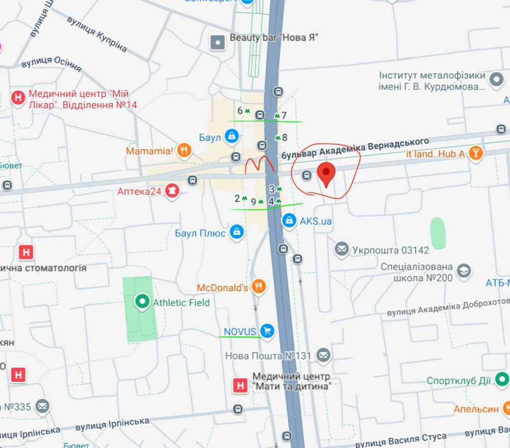 метро Академгородок 5 минут пешком 1х квартира Київ - зображення 8