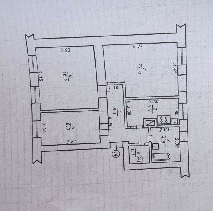 Продажа 3-х кімнатна на Дубово Хмельницький - зображення 8