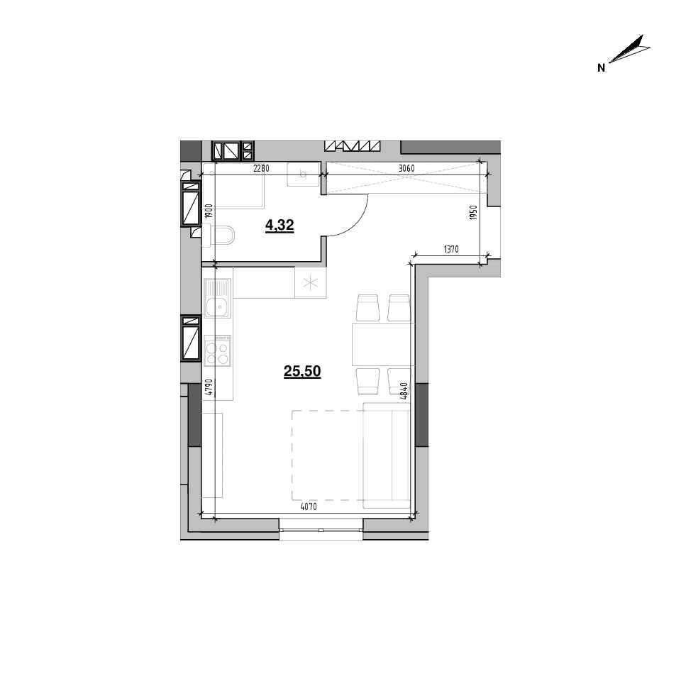 1 кімнатна квартира вул.Рудненська 1200$ кв.м. Львів - зображення 1