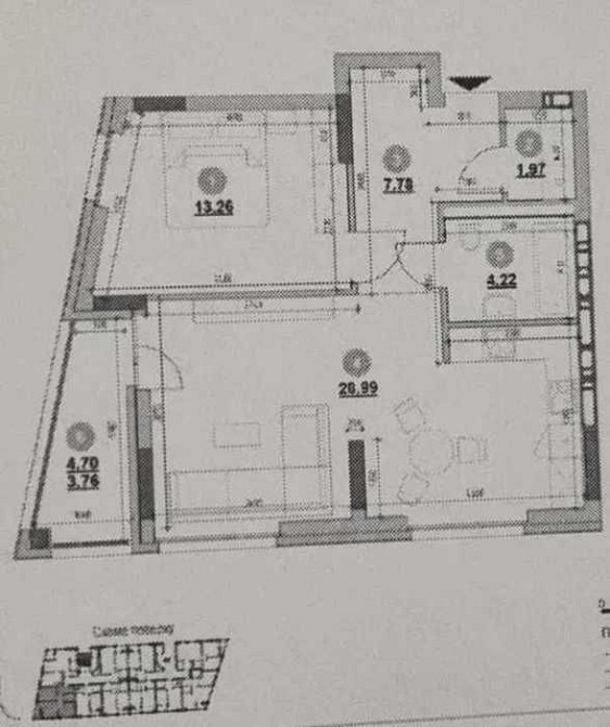 1 кімнатка квартира вул.Залізнична 1200$ кв.м. Львів - зображення 3