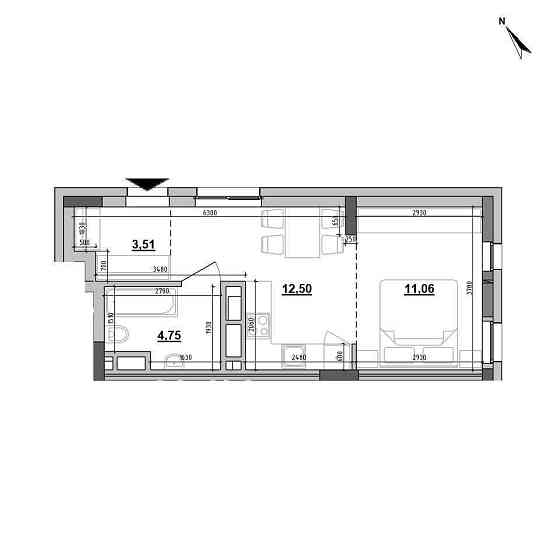 1 Кімнатна квартира вул.Стийська 32 кв.м 1334 $ Львів