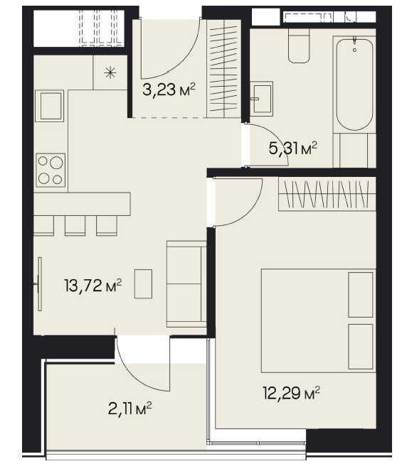 1-кімнатна біля Погулянки_60 500 дол_Без комісії Львів - зображення 1