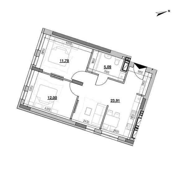 2 кімнатна квартира БЕЗ КОМІСІЇ Вул.Шевченка 1574$ кв.м Львів