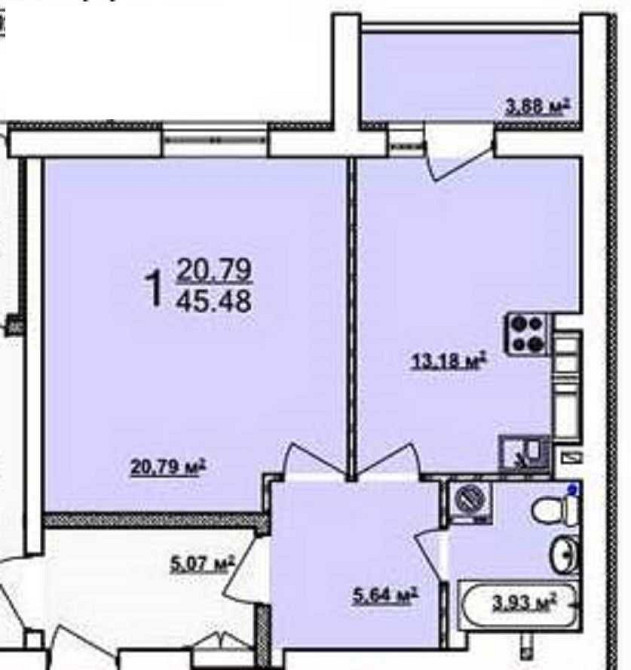 ЭКСКЛЮЗИВ Продам 1-комн квартиру 46,1м2 в Новострое ЖК МИРА 3 MV Харків - зображення 3