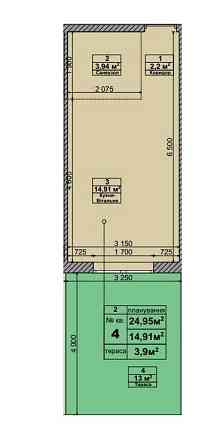 Смарт Квартира 25м2 +  Дворик • Будинок Зданий • Без % Святопетрівське (Києво-Свят.р-н)