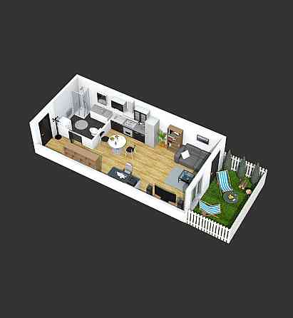 Смарт Квартира 25м2 +  Дворик • Будинок Зданий • Без % Святопетрівське (Києво-Свят.р-н)