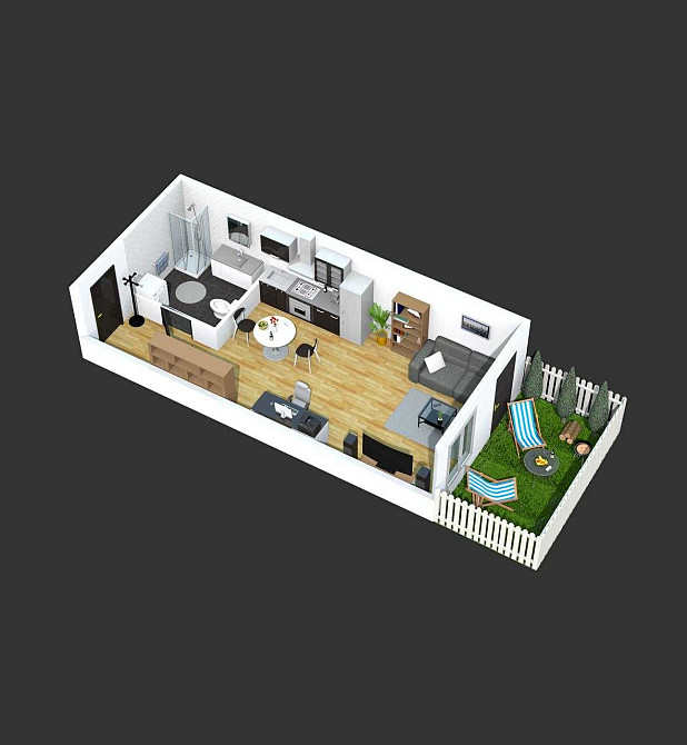 Смарт Квартира 25м2 +  Дворик • Будинок Зданий • Без % Святопетрівське (Києво-Свят.р-н) - зображення 5