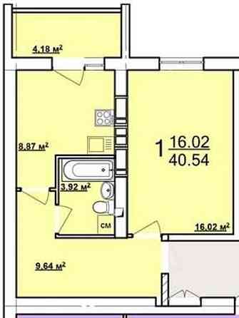 Продам 1-комн квартира 41м2 в Новострое ЖК НЬЮТОНА, сдача 2017год MV Харків