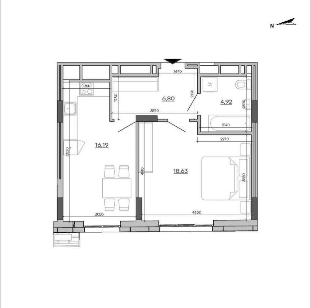1-кімнатна квартира у Львові БЕЗ КОМІСІЇ — вигідна ціна на Промисловій Львів - зображення 1