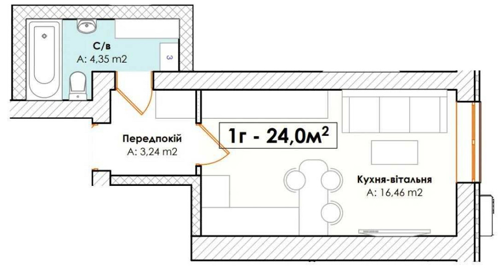 1-к квартири Акційна ціна Дешевше ніж у забудовника Котел у вартості Ірпінь - зображення 5